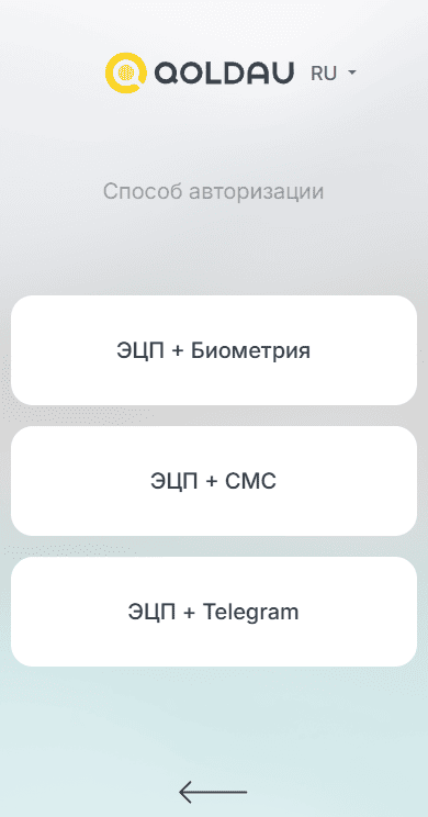 Способы входа в кабинет qoldau